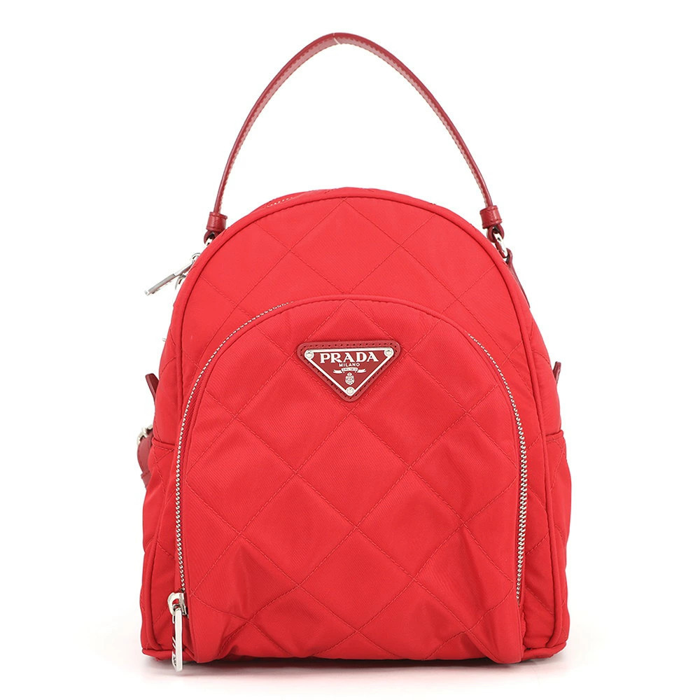 Prada Tessuto Impunto Quilted Backpack Triangle Bag
